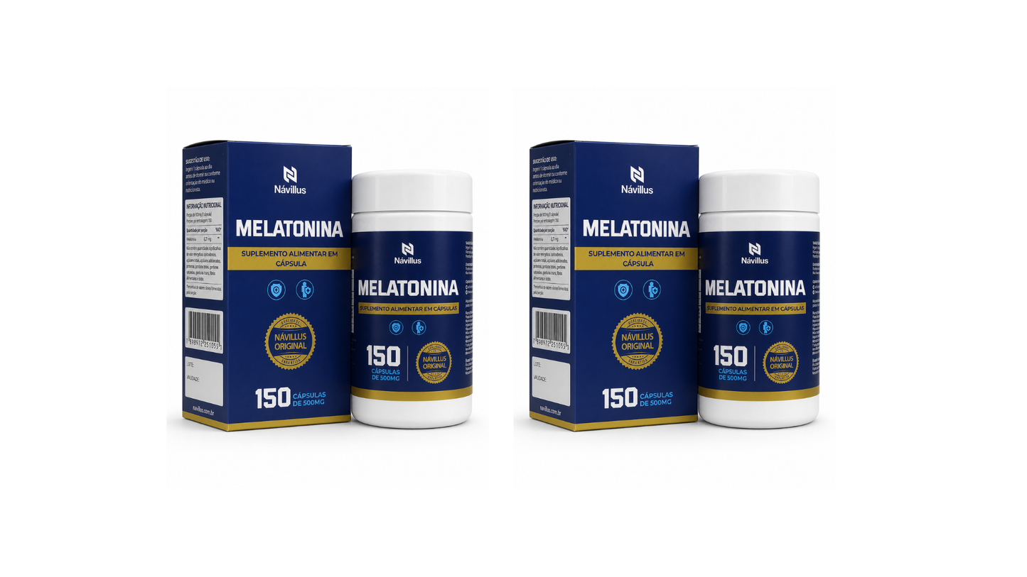 Melatonina – Noites Tranquilas e Sono Restaurador | 150 Cáps – Návillus