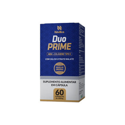 Duoprime – Cálcio + Colágeno Tipo II para Ossos e Articulações | 60 Cáps – Návillus