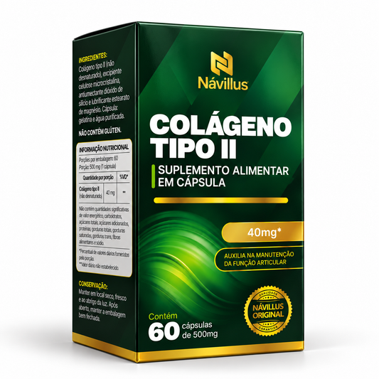 Colágeno Tipo 2 – Suporte para Articulações e Cartilagem | 30 Cáps –  Návillus