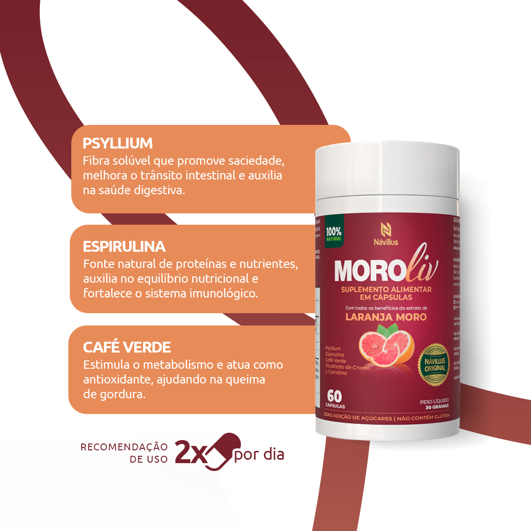 Moroliv – Metabolismo e Redução de Medidas | 60 Cáps – Návillus