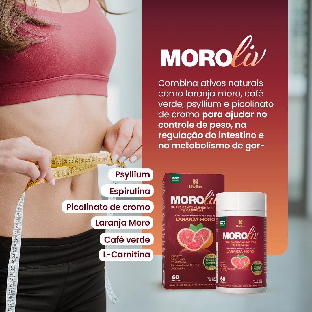 Moroliv – Metabolismo e Redução de Medidas | 60 Cáps – Návillus