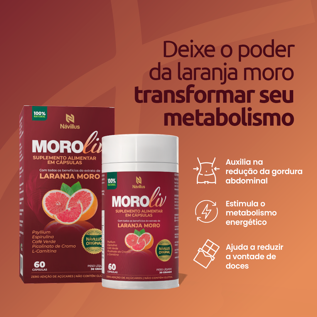 Moroliv – Metabolismo e Redução de Medidas | 60 Cáps – Návillus