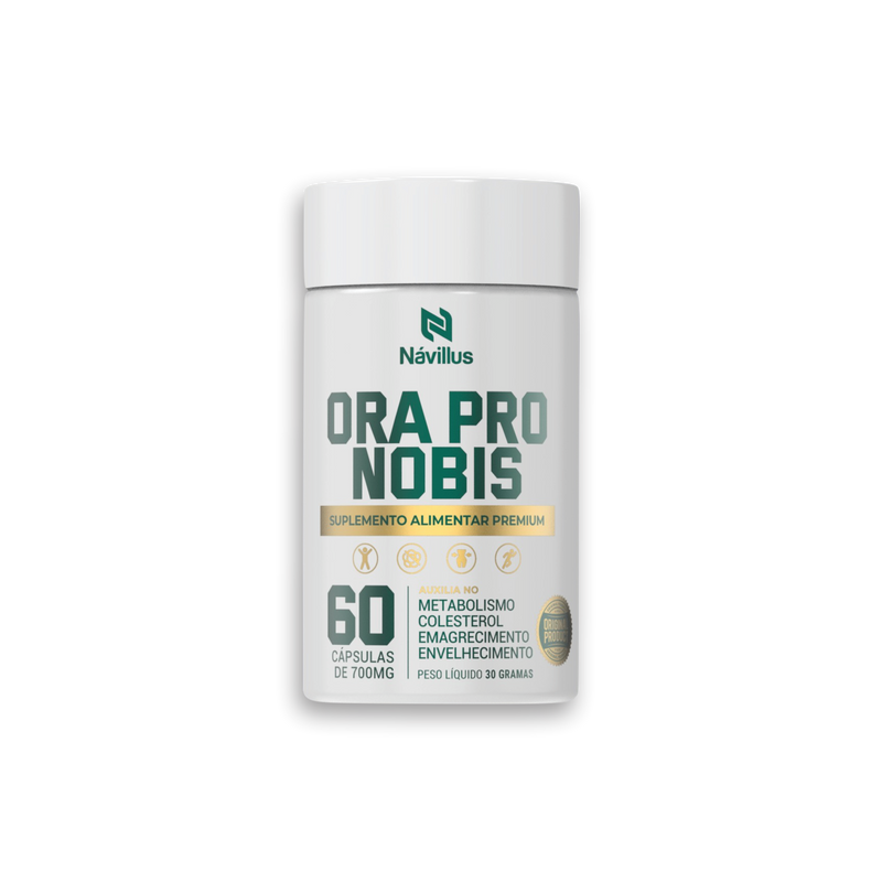 Ora Pro Nobis 60 cápsulas de 500mg (Proteínas e fibras, Digestão, Imunidade, Antiinflamatório, Diabetes)