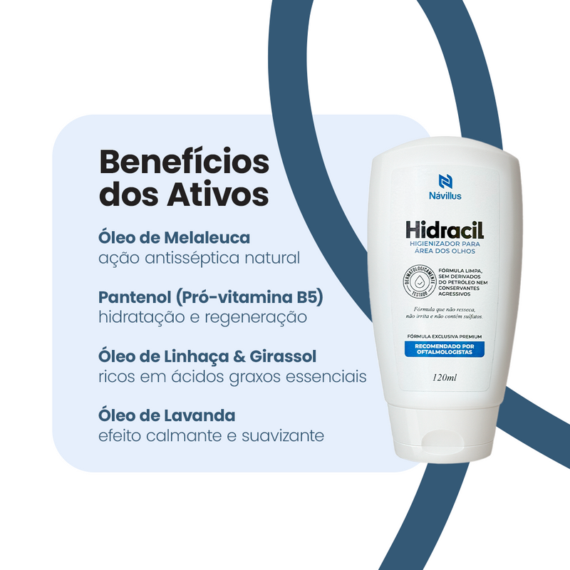 Hidracil – Higienizador para Área dos Olhos | 120 ml – Návillus