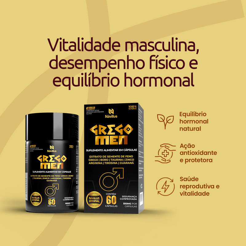 Gregomen – Vitalidade, Energia e Equilíbrio Hormonal Masculino | 60 Cáps – Návillus