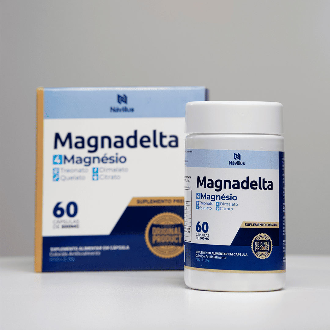 Magnadelta – 4 Fontes de Magnésio para Energia e Bem-Estar | 60 Cáps – Návillus