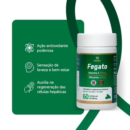 Fegato – Proteção para o Fígado e Combate aos Radicais Livres | 60 Cáps – Návillus