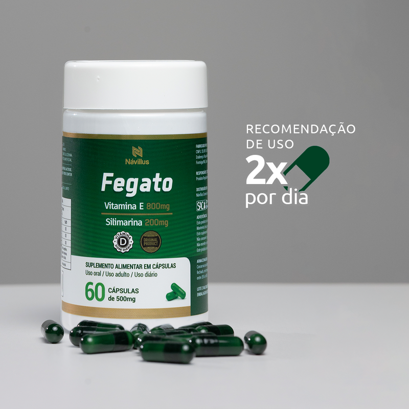 Fegato – Proteção para o Fígado e Combate aos Radicais Livres | 60 Cáps – Návillus