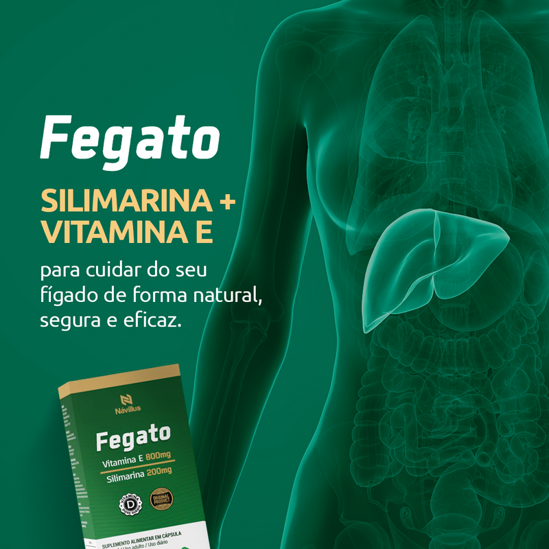 Fegato – Proteção para o Fígado e Combate aos Radicais Livres | 60 Cáps – Návillus