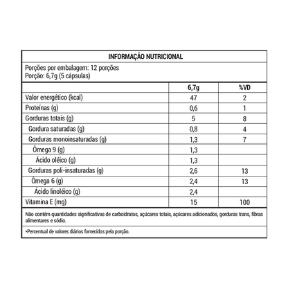 Óleo de Semente de Abóbora – Fonte Natural de Ômega e Antioxidantes | 60 Cáps – Návillus