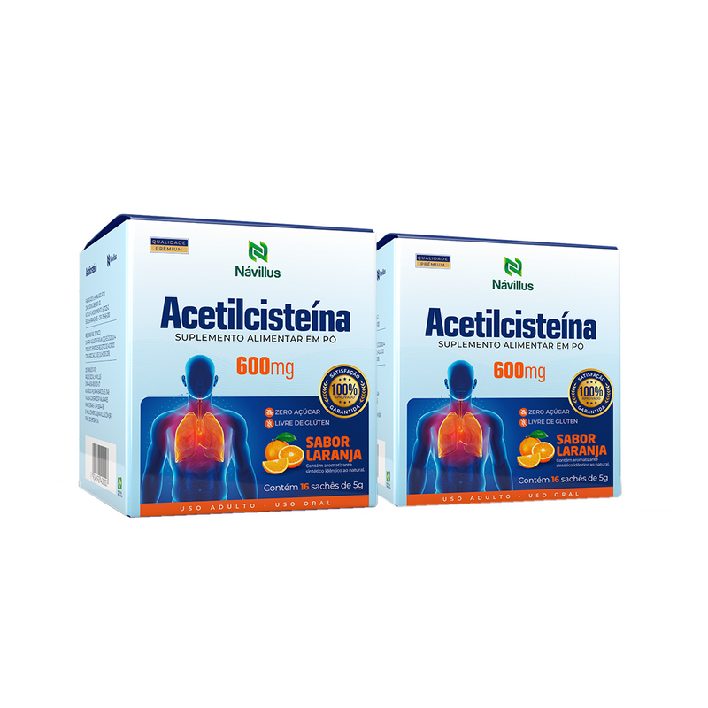 Acetilcisteína – Saúde Respiratória e Proteção Celular | 600mg – Návillus
