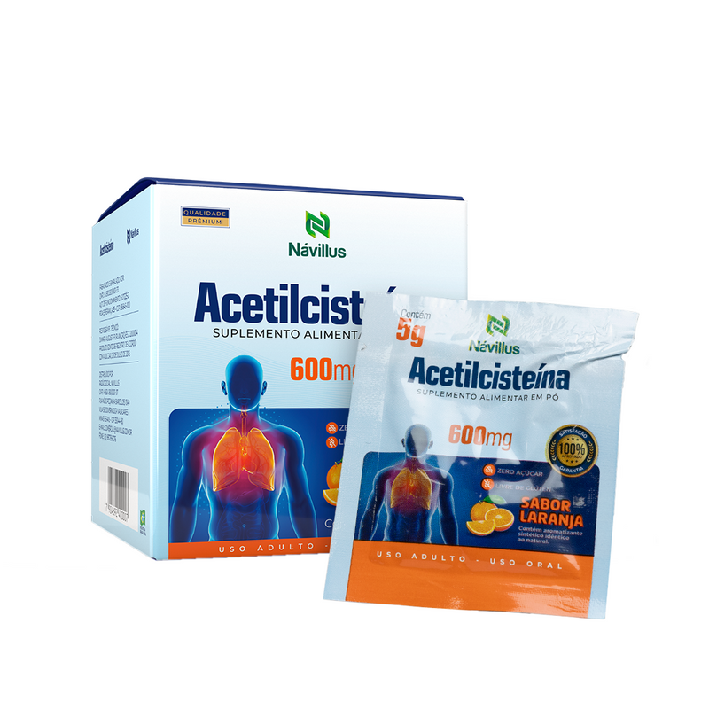 Acetilcisteína – Saúde Respiratória e Proteção Celular | 600mg – Návillus