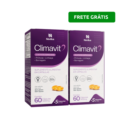 Climavit – Suporte para Menopausa e Equilíbrio Hormonal | 60 Cáps – Návillus