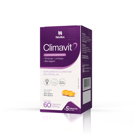 Climavit – Suporte para Menopausa e Equilíbrio Hormonal | 60 Cáps – Návillus