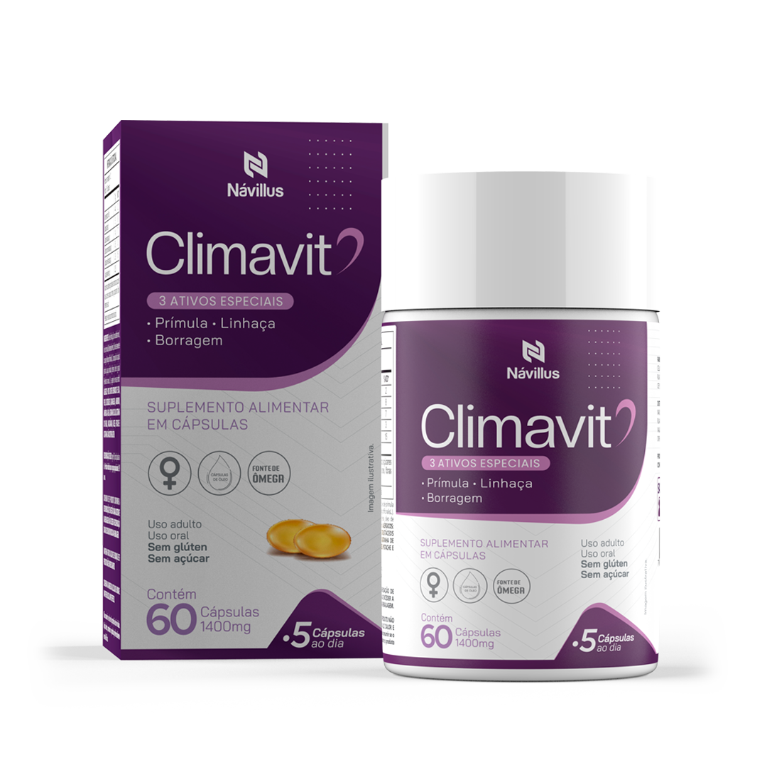 Climavit – Suporte para Menopausa e Equilíbrio Hormonal | 60 Cáps – Návillus