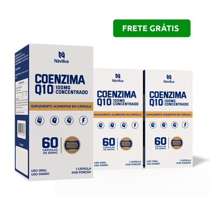 Coenzima Q10 100mg – Ultra Concentrado para Energia e Performance | 60 Cáps – Návillus