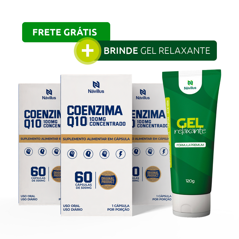 Coenzima Q10 100mg – Ultra Concentrado para Energia e Performance | 60 Cáps – Návillus