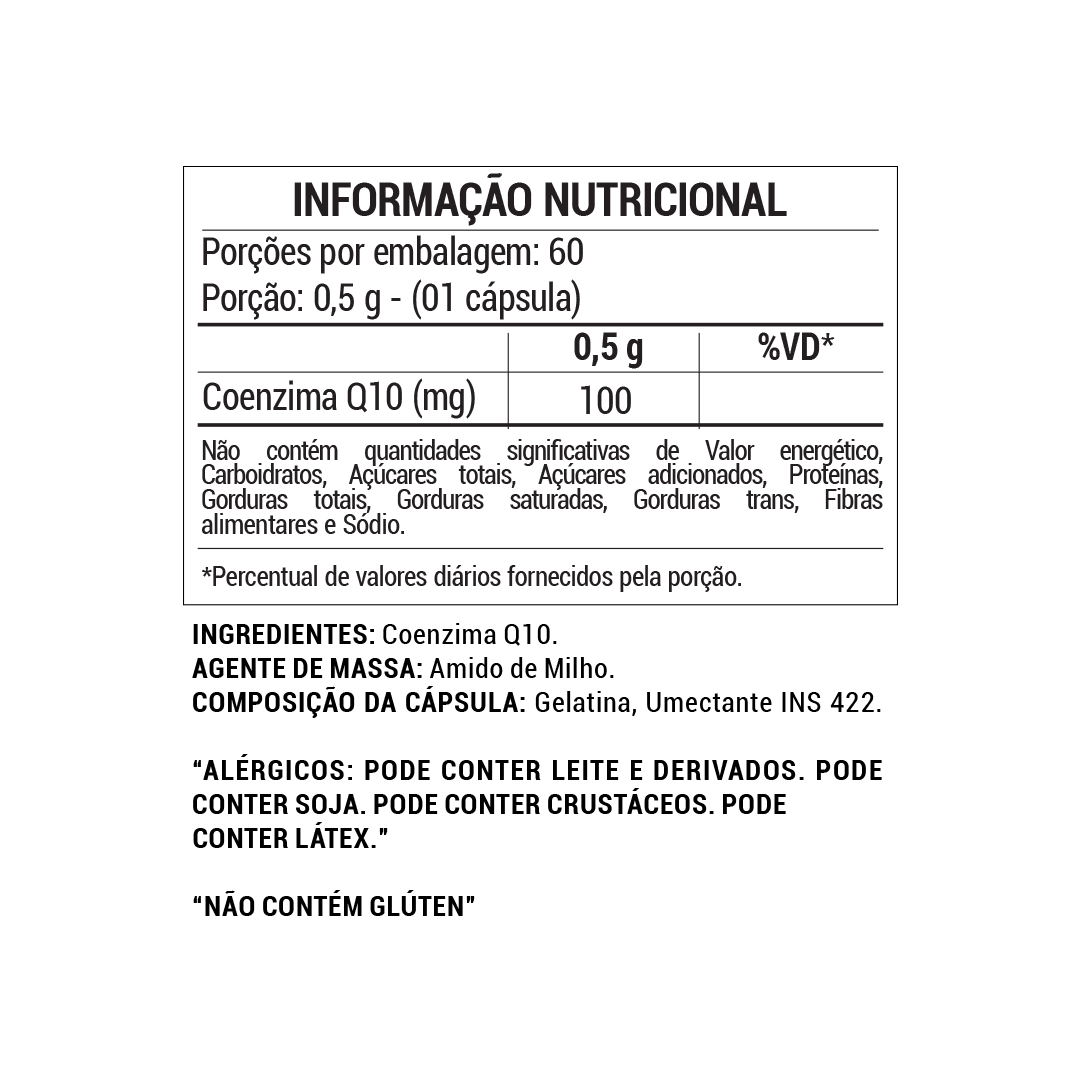 Coenzima Q10 100mg – Ultra Concentrado para Energia e Performance | 60 Cáps – Návillus