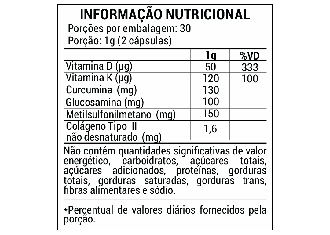 Condrogesic – Saúde Articular com Curcumina, Colágeno Tipo II e Vitaminas | 60 Cáps – Návillus