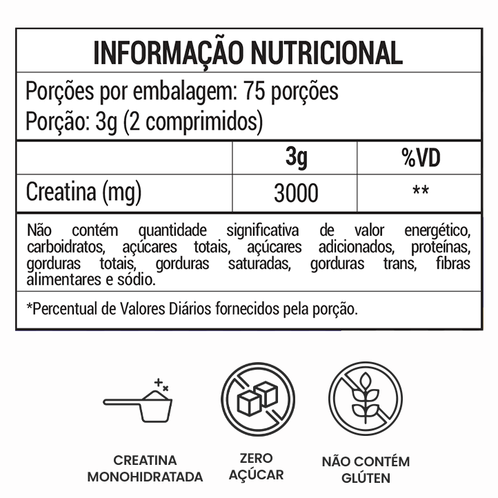 Creatina Monohidratada Mastigável Návillus
