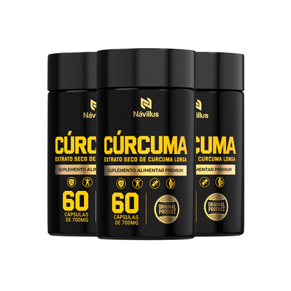 Cúrcuma – Alívio Natural para Dores e Inflamações | 60 Cáps – Návillus