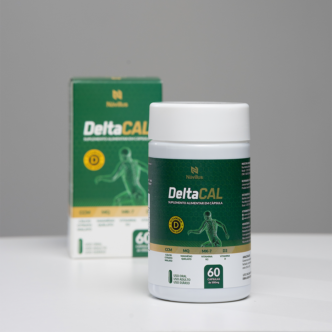 DeltaCal – Cálcio com Alta Absorção e Suporte Ósseo | 60 cápsulas – Návillus
