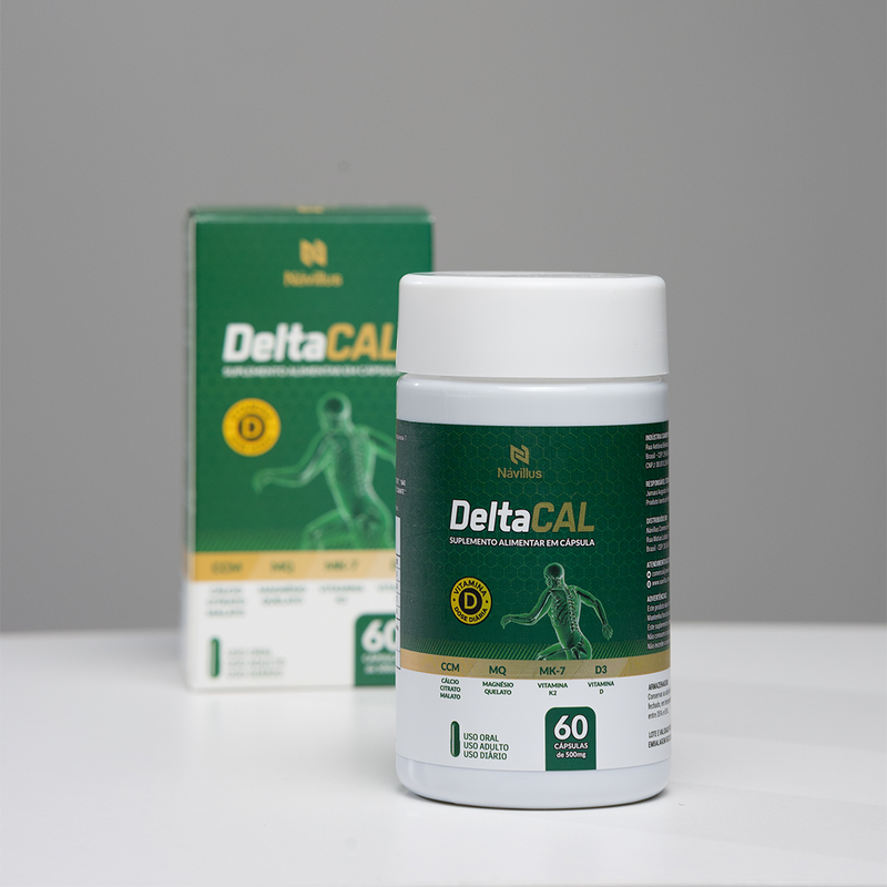 DeltaCal – Cálcio com Alta Absorção e Suporte Ósseo | 60 cápsulas – Návillus
