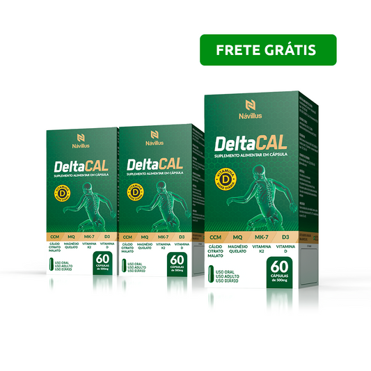 KIT DeltaCal – Cálcio com Alta Absorção e Suporte Ósseo | 60 cápsulas – Návillus