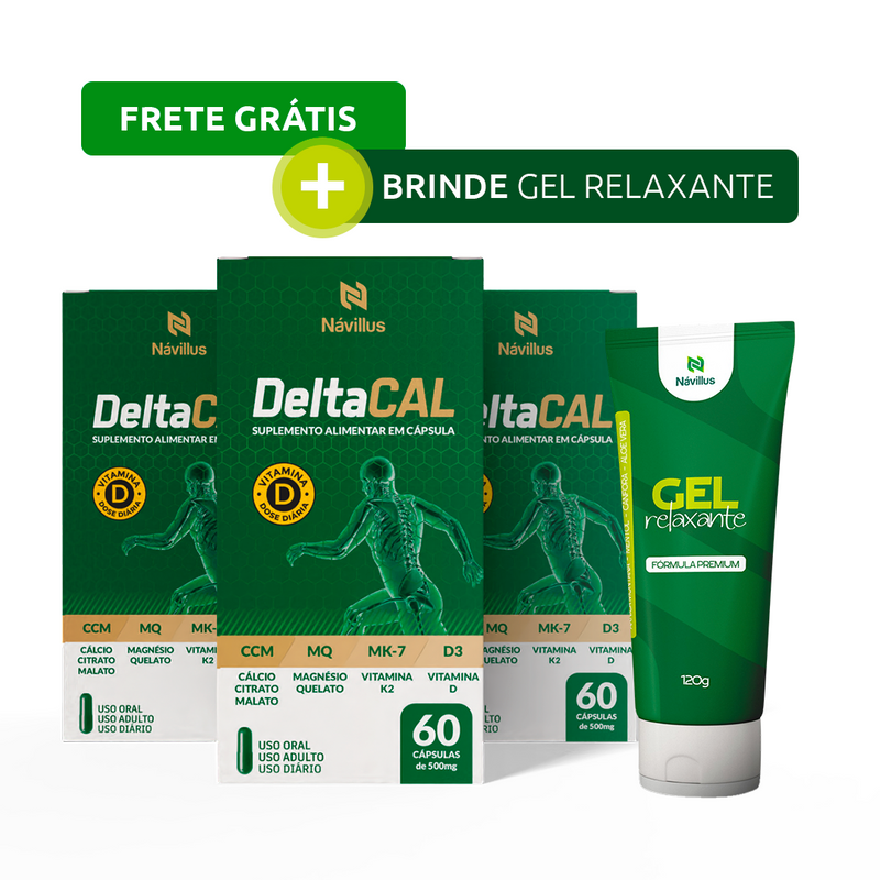 DeltaCal – Cálcio com Alta Absorção e Suporte Ósseo | 60 cápsulas – Návillus