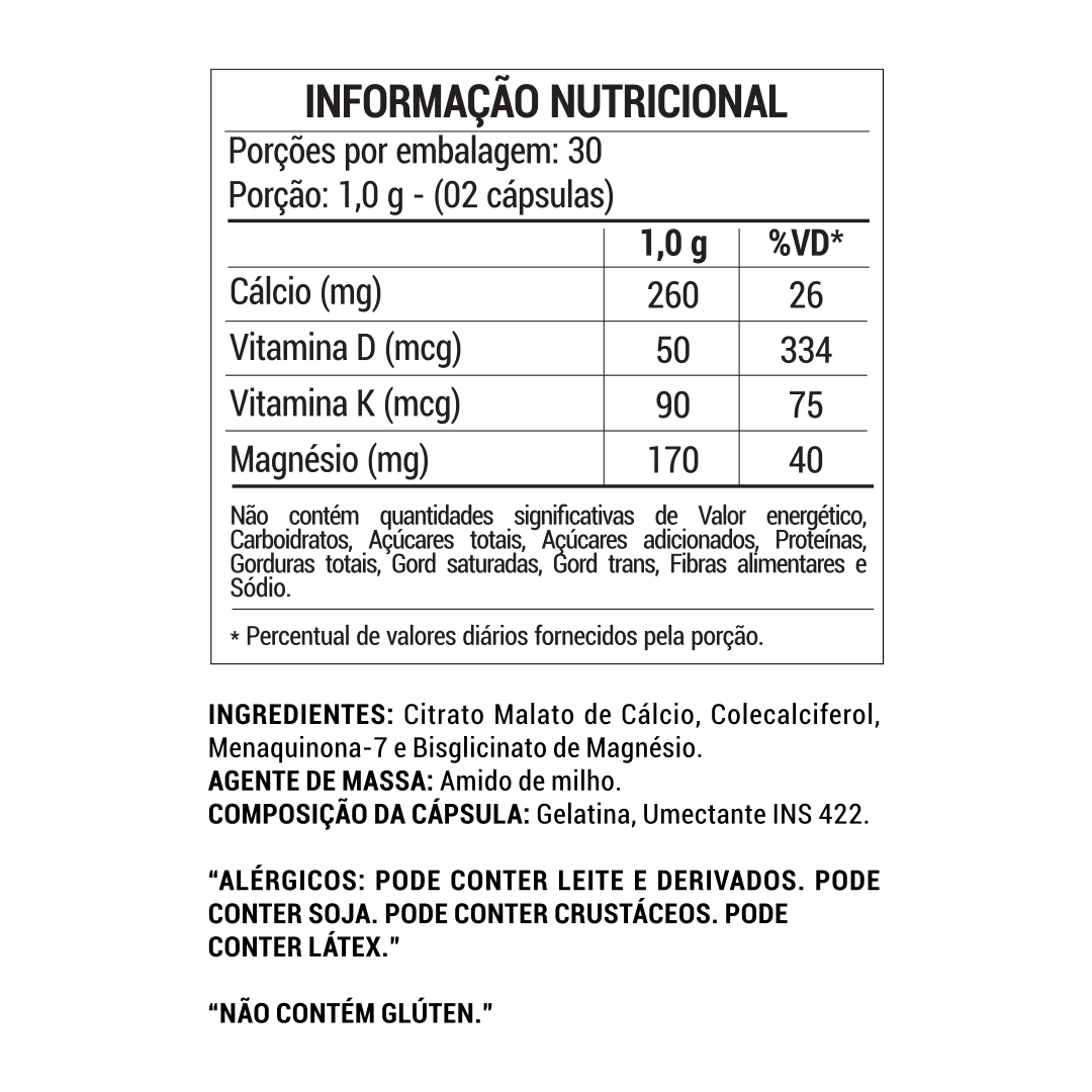 DeltaCal – Cálcio com Alta Absorção e Suporte Ósseo | 60 cápsulas – Návillus