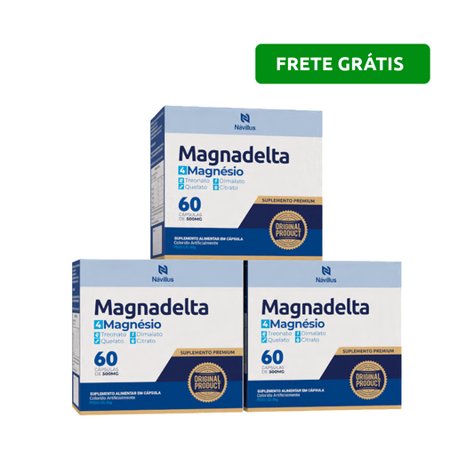 KIT Magnadelta – 4 Fontes de Magnésio para Energia e Bem-Estar | 60 Cáps – Návillus