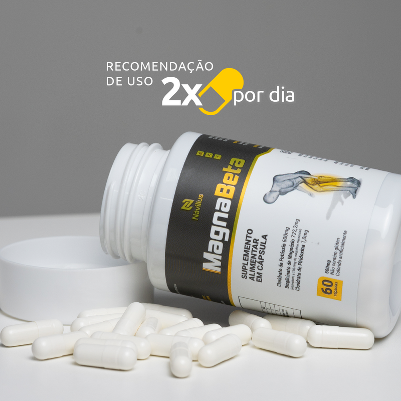 Magnabeta – Magnésio para Equilíbrio Muscular e Energia | 60 Cáps – Návillus