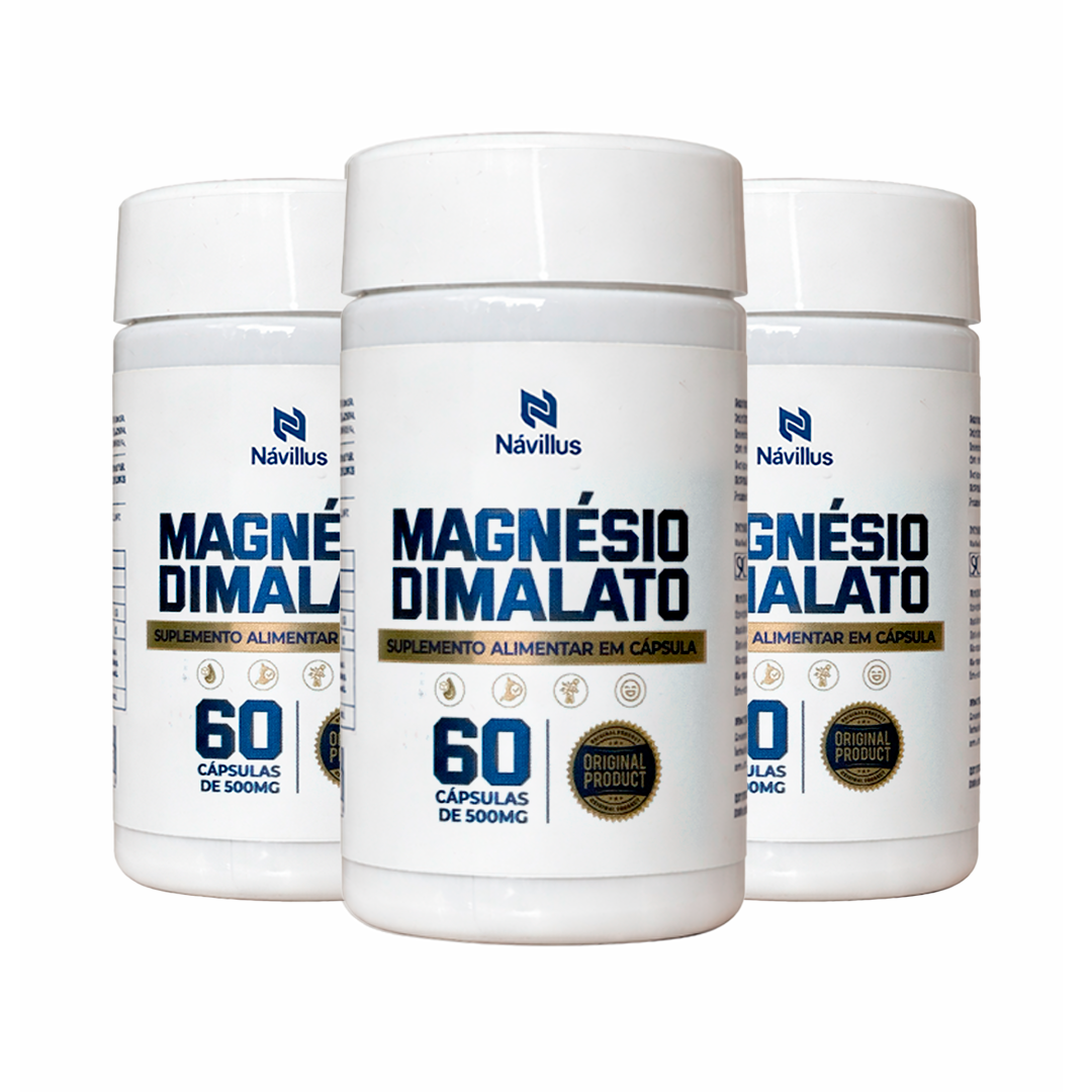 Magnésio Dimalato – Energia e Suporte Muscular | 60 Cáps – Návillus