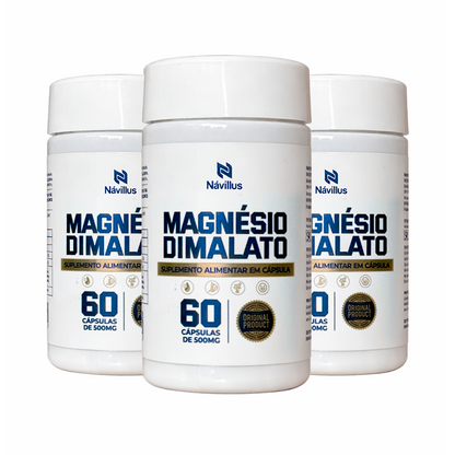 Magnésio Dimalato – Energia e Suporte Muscular | 60 Cáps – Návillus