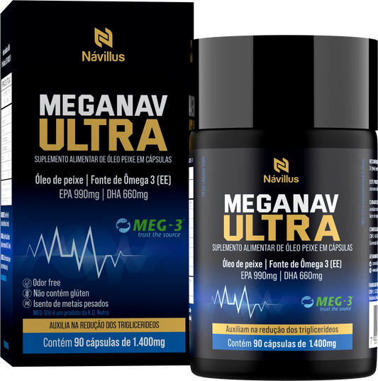 MEGANAV ULTRA 990/660 MEG-3® 90 Caps - Ajuda a Reduzir os Triglicerídeos