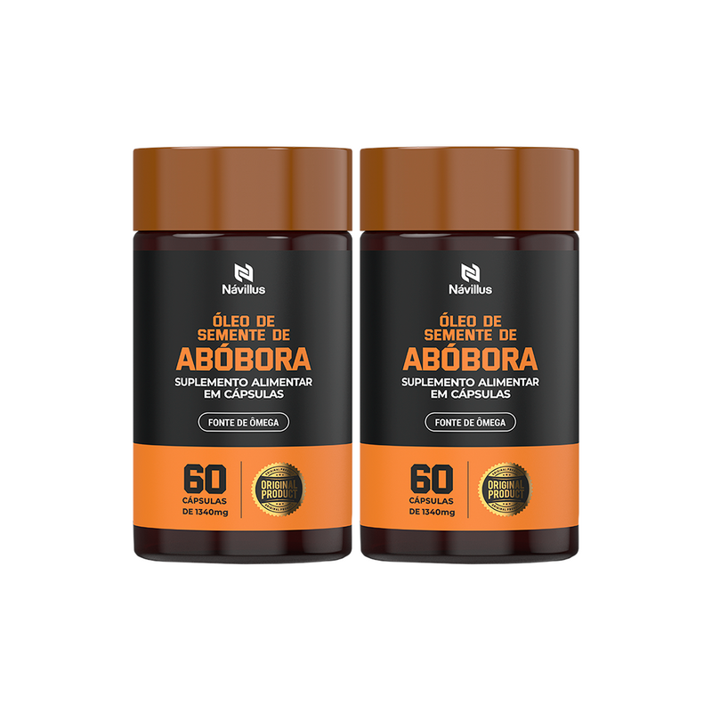 Óleo de Semente de Abóbora – Fonte Natural de Ômega e Antioxidantes | 60 Cáps – Návillus