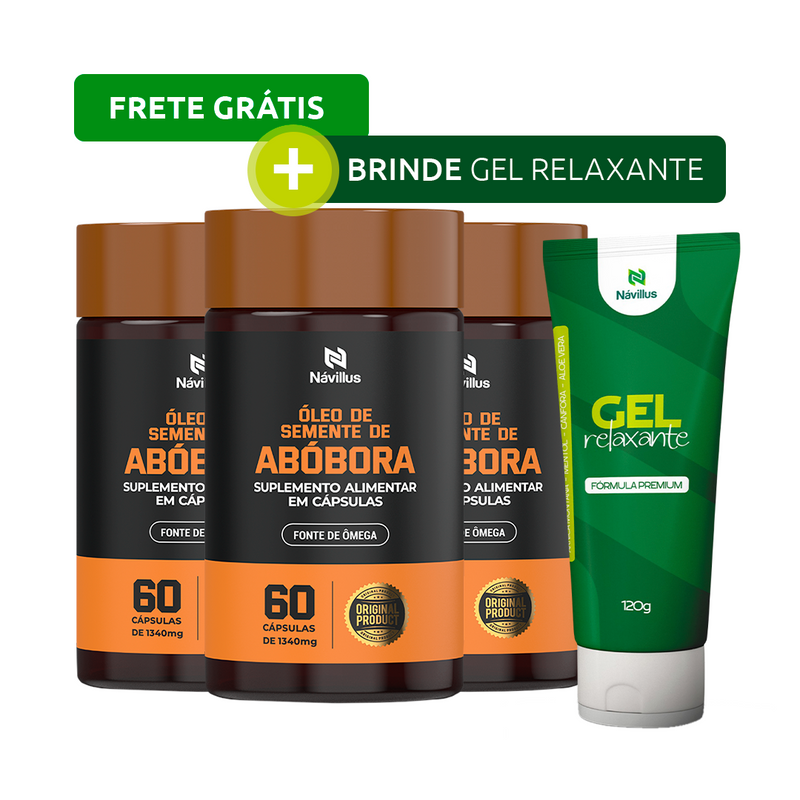 Óleo de Semente de Abóbora – Fonte Natural de Ômega e Antioxidantes | 60 Cáps – Návillus
