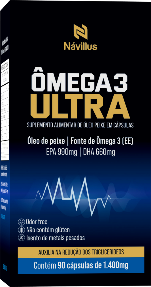 ÔMEGA 3 ULTRA 990/660 90 Caps - Melhor Ômega para a Saúde do Coração