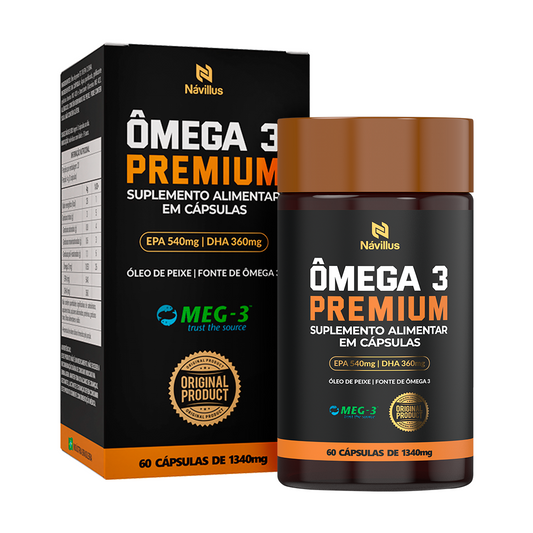 Ômega 3 Meg-3 – Saúde Cardiovascular e Cerebral | 60 Cáps – Návillus