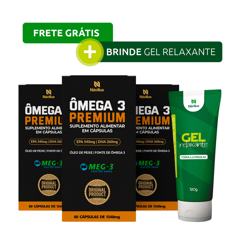 Ômega 3 Meg-3 – Saúde Cardiovascular e Cerebral | 60 Cáps – Návillus