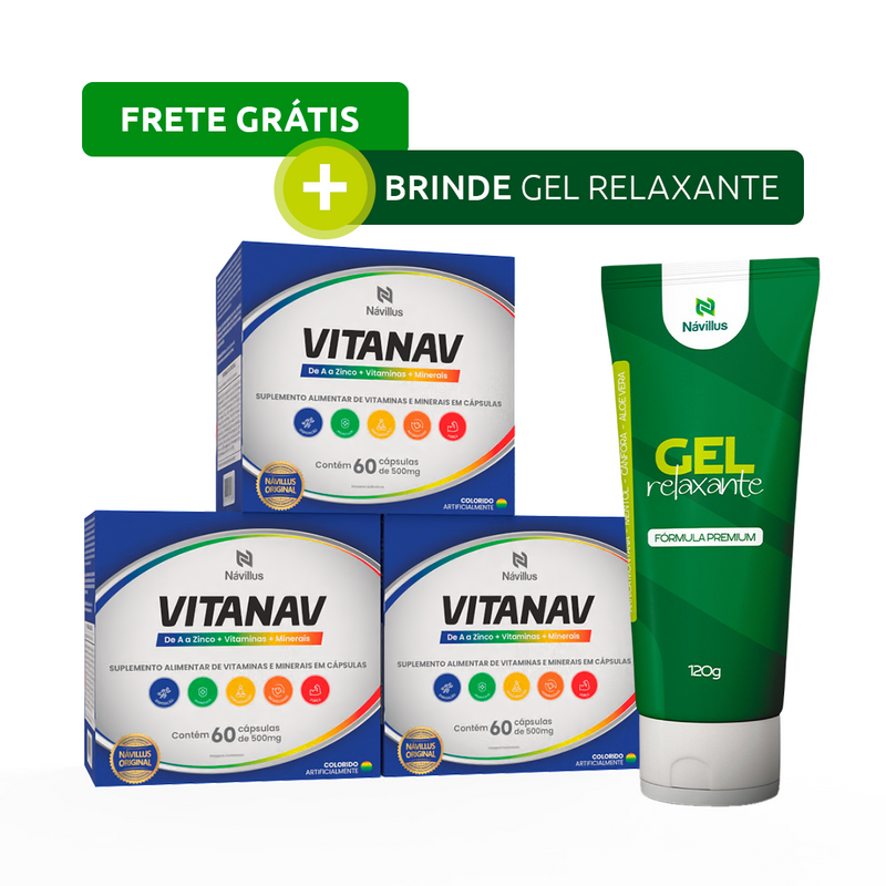 Vitanav – Multivitamínico de A a Zinco para Energia, Imunidade e Equilíbrio | 60 Cáps – Návillus
